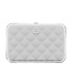 Ögon Designs Quilted Button Dames Kaarthouder RFID Zilver