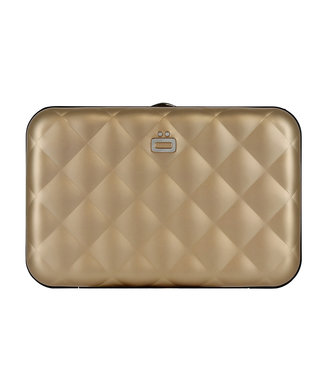 Ögon Designs Quilted Button Dames Kaarthouder RFID Rose