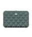 Ögon Designs Quilted Button Kaarthouder RFID Platinum