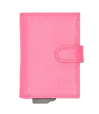 Double-D Jaipur Leren Creditcardhouder RFID Roze