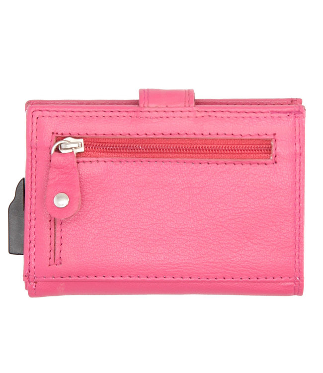Double-D Jaipur Leren Creditcardhouder RFID Roze