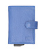 Double-D Jaipur Leren Creditcardhouder RFID Sky Blauw