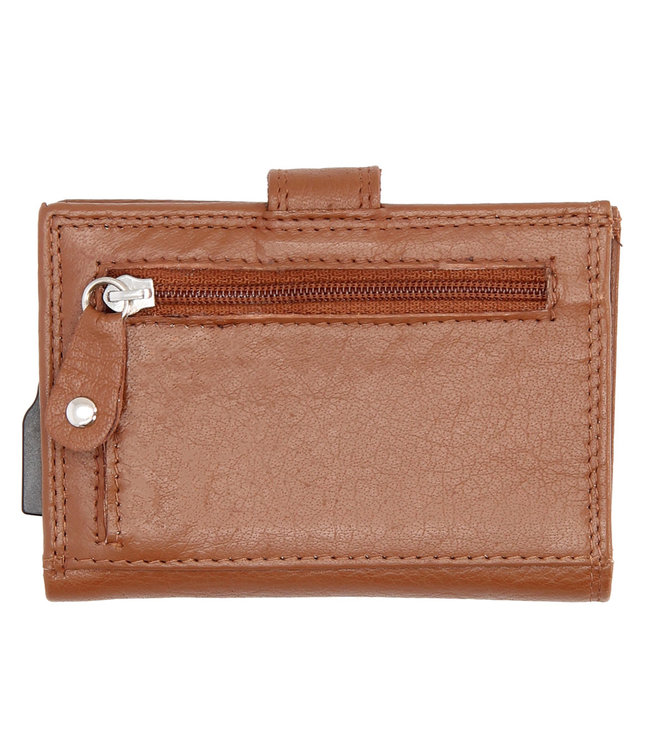Double-D Jaipur Leren Creditcardhouder RFID Bruin