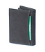 Woodland Billfold Hoog Portemonnee Leer - Heren en Dames - Anti Skim RFID Bescherming - Antraciet