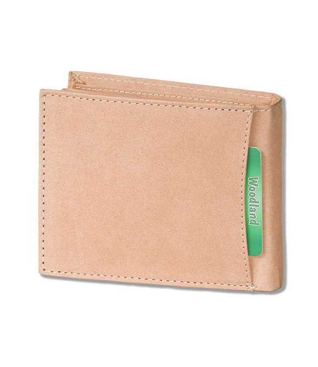 Woodland Heren Portemonnee Billfold met RFID Bescherming Leer Beige