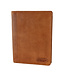 HillBurry Luxe Schrijfmap A4 met Rits - Echt Leer - Bruin