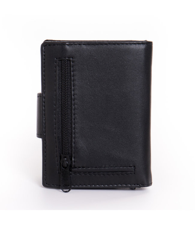 Figuretta Cardprotector Leren Portemonnee met RFID Bescherming Zwart