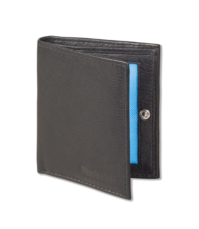 Rimbaldi Kleine Leren Portemonnee met RFID bescherming - Extra Compact - Zwart