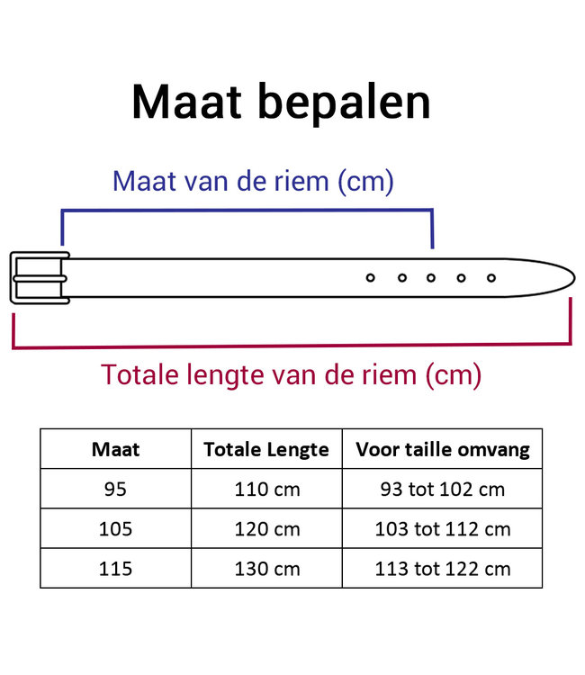 Houtkamp Suede Leren Pantalon Riem - Dames / Heren - Echt Leer - Zwart