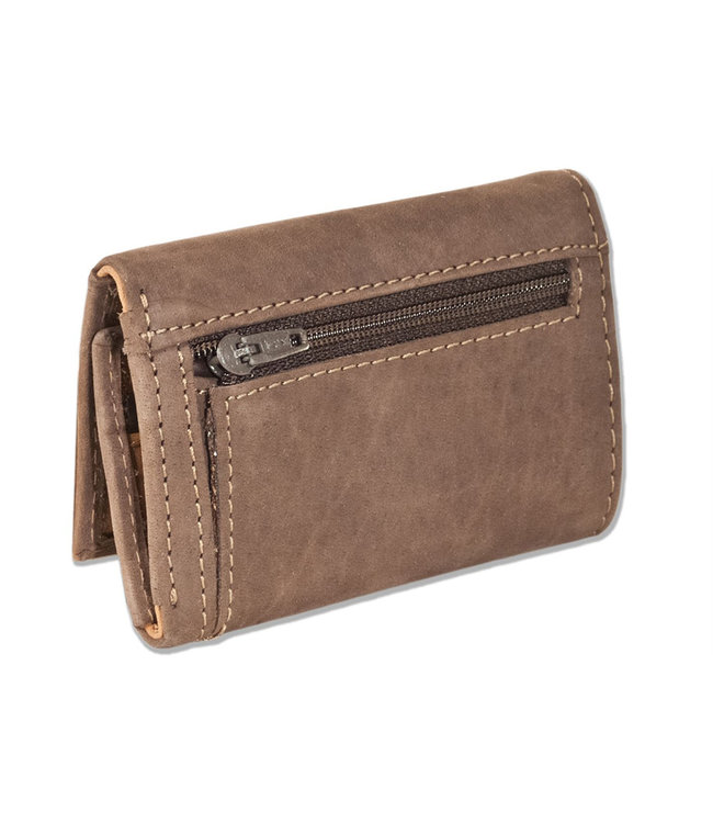 Woodland Sleutel-etui | Ruimte voor briefgeld en muntgeld | Bruin Duotone
