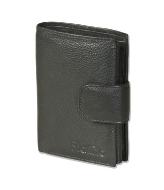 Platino Portemonnee Unisex met Drukknoop sluiting | Zwart