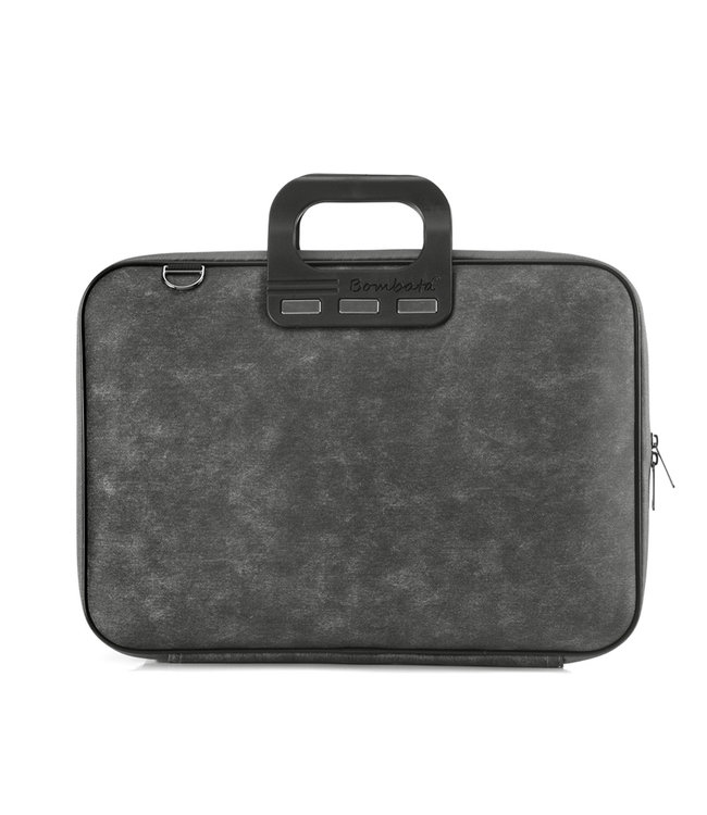 Bombata 15,6 inch Laptoptas Denim Jeans - 15" - Antraciet Zwart