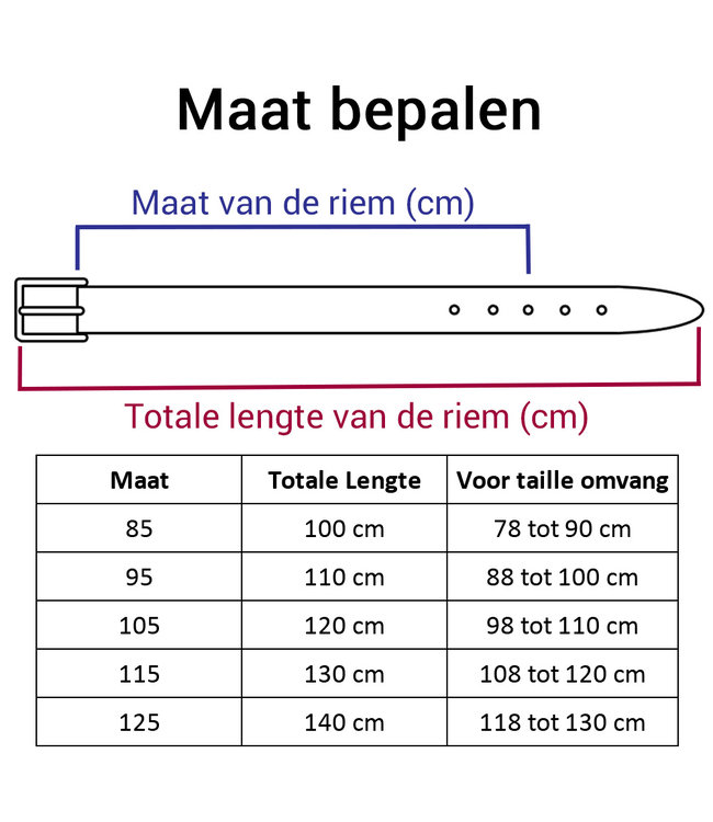 Landley Casual Leren Jeans Riem - Dames / Heren - Broekriem - Echt Leer - Bruin
