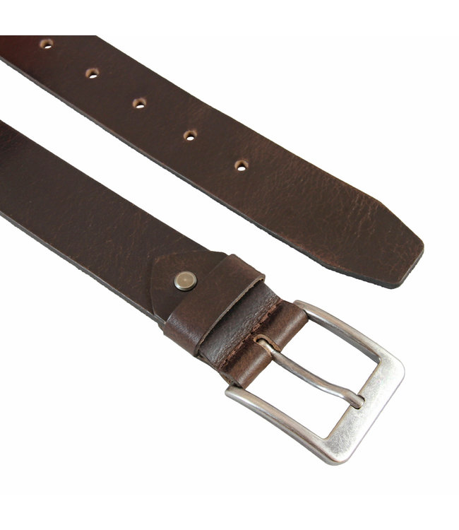 Landley Casual Leren Jeans Riem - Dames / Heren - Broekriem - Echt Leer - Bruin