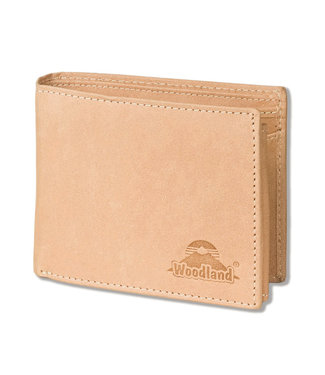 Woodland Heren Portemonnee Leer Billfold - RFID anti skim - Beige