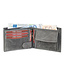 Wild Nature Leren Vintage Heren Billfold Portemonnee | Grijs