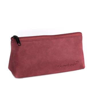 Bombata Denim Etui - Driehoek - Kunstleer - Rood
