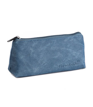 Bombata Denim Etui - Driehoek - Kunstleer - Blauw