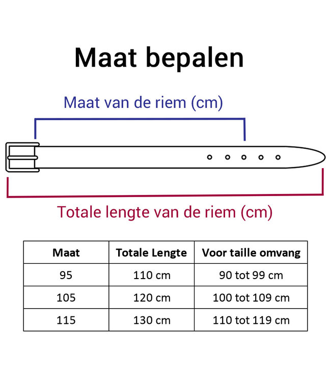 Old West Lubbock Leren Riem voor Dames en Heren - Unisex Broekriem - Breedte 4 cm - Echt Leer - Bruin