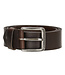 Old West Lubbock Leren Riem voor Dames en Heren - Unisex Broekriem - Breedte 4 cm - Echt Leer - Bruin