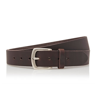 Timbelt Leren XXXL riem - Dames en Heren - 4 cm breed - Maat 145 - Totale lengte 160 cm - Bruin