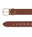 Timbelt Leren XXXL riem - Dames en Heren - 4 cm breed - Maat 145 - Totale lengte 160 cm - Cognac