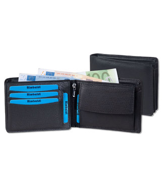 Rimbaldi Heren Portemonnee Billfold - RFID - Leder - Zwart