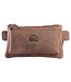 WILD WOODS Moderne Leren Heuptas met 3 ritsen Compact – Fanny Pack - Buffelleer - Vintage Bruin