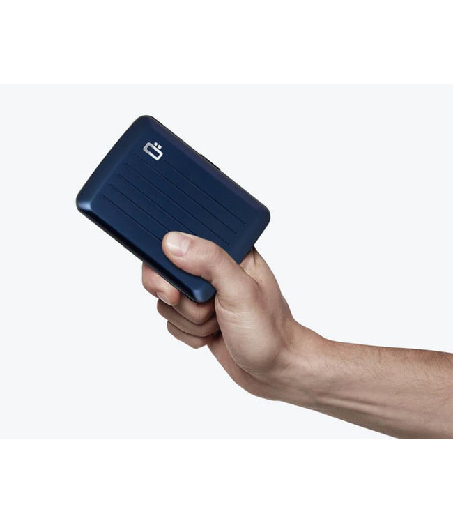 Ögon Designs Stockholm V2.0 Aluminium Creditcardhouder - Navy blauw