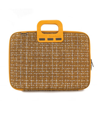 Bombata Tweed' 15 inch Nylon Laptoptas - 15,6 inch - Geel