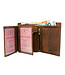 Houtkamp Leren Vintage Portemonnee uit echt Leder - Dames & Heren - Billfold Hunter Leer - RFID anti-skim beveiliging - Hoog model - Bruin