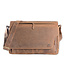 WILD WOODS Leren Messenger 15,6 inch Laptoptas Lichtbruin