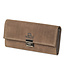 Woodland Leren Kelner Portemonnee met Ladderslot - Lederen Horeca Portefeuille - Kelnerbeurs - Extra verstevigde bodem - Echt leer - Bruin