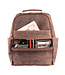 WILD WOODS Leren Unisex Laptop Rugtas 15,6 inch - Dames en Heren Rugzak voor 15 inch Laptop - Buffelleer - Vintage Donkerbruin