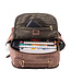 WILD WOODS Leren Unisex Laptop Rugtas 15,6 inch - Dames en Heren Rugzak voor 15 inch Laptop - Buffelleer - Vintage Donkerbruin
