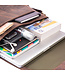 WILD WOODS Leren Messenger Bag XL - Dames en Heren Documententas / Schoudertas - Met Tabletvak - Vintage Buffelleer - Donkerbruin