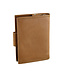 Landley Vintage Dames Rits Portemonnee met Clip - RFID Portefeuille - Pull-up Leer - Cognac Bruin