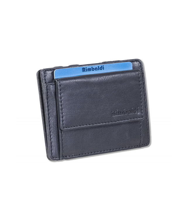 Rimbaldi Magic Wallet Portemonnee Heren – RFID anti-skim – Leer – Zwart