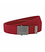 Landley Unisex Canvas Riem met Metalen Schuifgesp - Stretch - Koppelriem - Dames / Heren - Rood