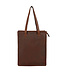 Landley Leren Dames Shopper 13 inch Laptoptas - Cognac