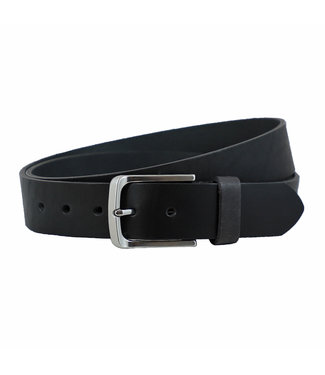 Houtkamp Leren Casual Heren Riem - 38 mm - Zwart