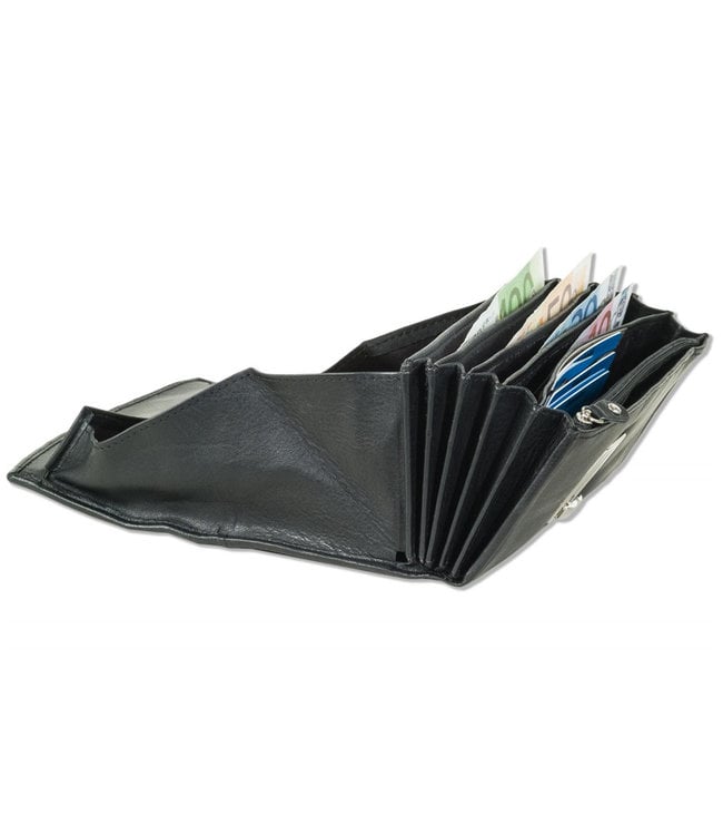 Rimbaldi Profi Horeca Portemonnee Nappa Leer - Zwart