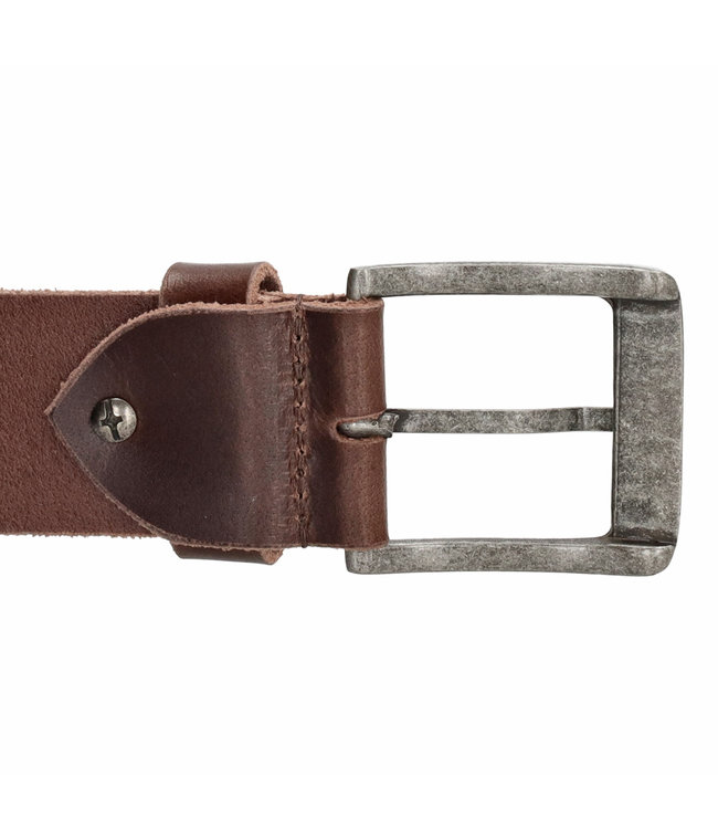 Hide & Stitches Frisco Leren Heren Riem - 38 mm - Casual - Bruin