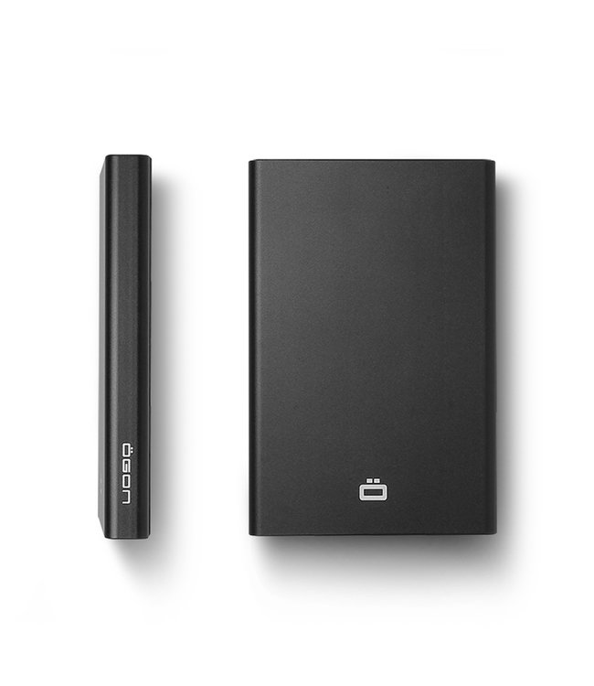 Ögon Designs Slider Pasjeshouder - 6 pasjes - Aluminium Creditcardhouder - RFID Anti-Skim - Zwart