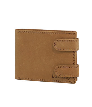 Landley Leren Heren Portemonnee met Clips - RFID - Cognac