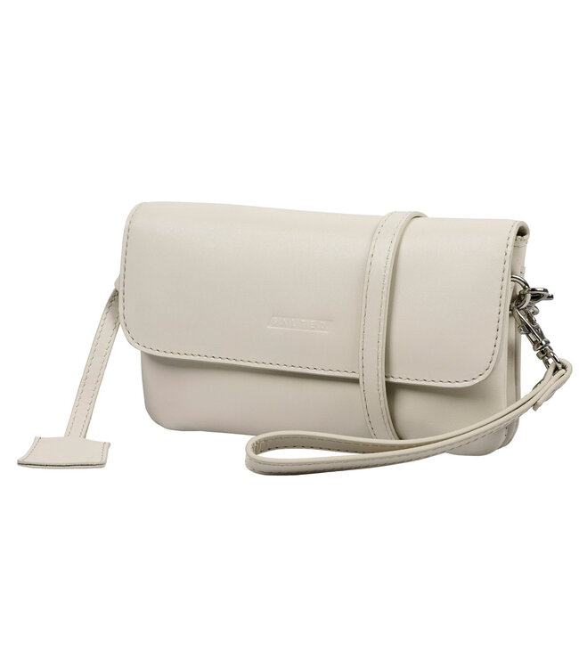 Salted Dames Schoudertasje - Clutch - Glad VT Leer - Off White