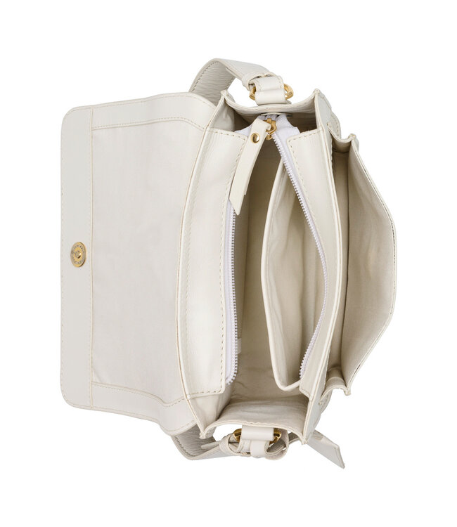 Salted Dames Schoudertasje  - Glad VT Leer - Off White