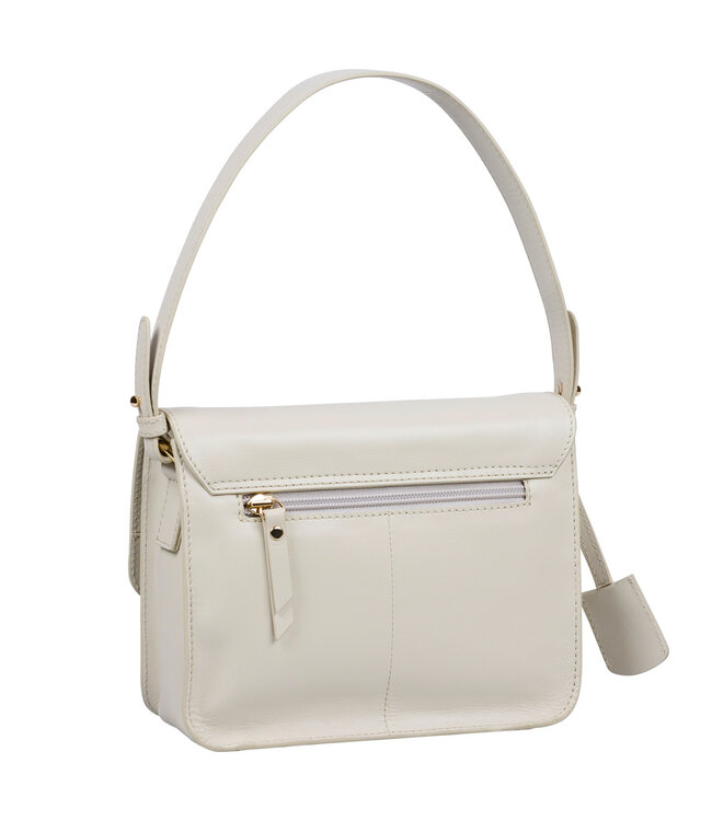 Salted Dames Schoudertasje  - Glad VT Leer - Off White
