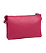 Salted Dames Crossover Schoudertas - Glad Leer - Fuchsia Roze