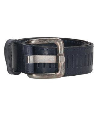 Old West Geperforeerde Sleufjes Riem - Blauw
